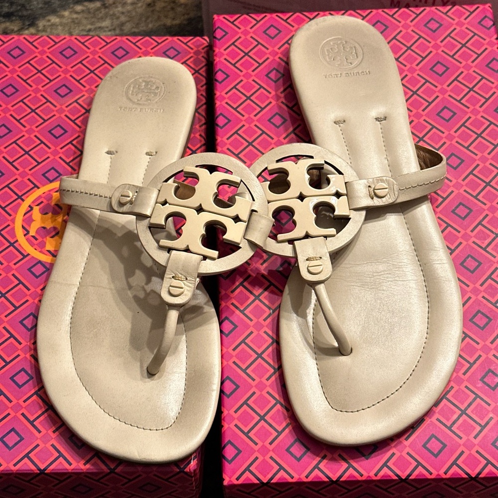 Tory Burch Cream Sandals